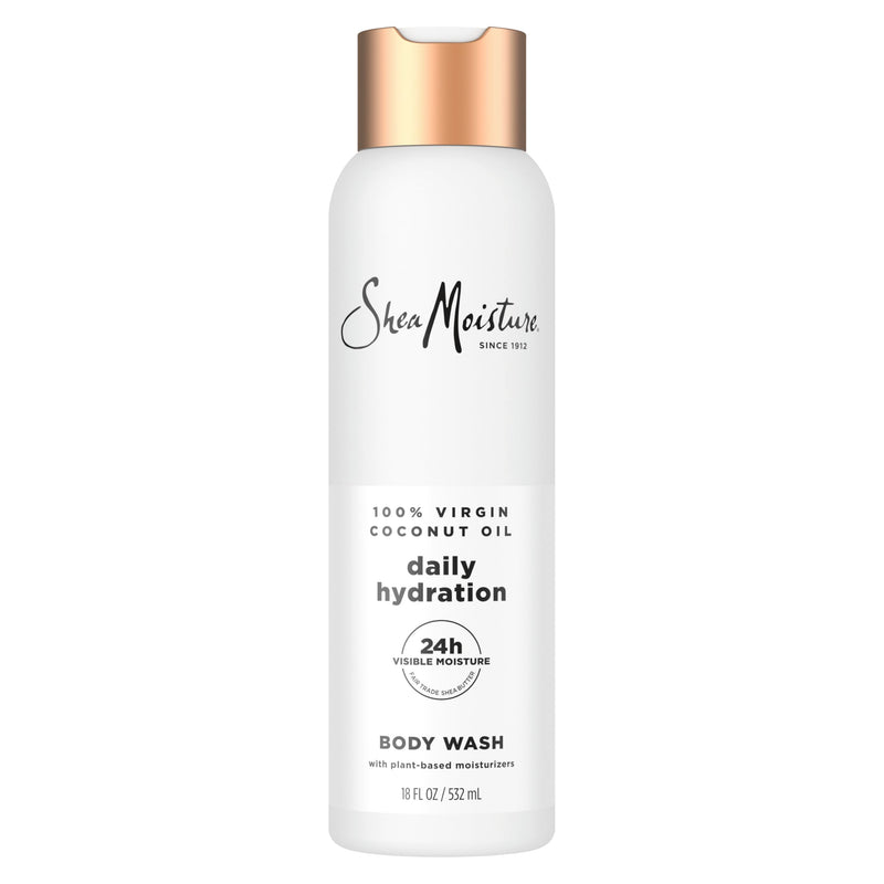 Sheamoisture Virgin Coconut Oil Body Wash Nourish and Replenish Skin Daily Hydrating Body Wash for 24H Visible Moisture for Healthy, Glowing Skin