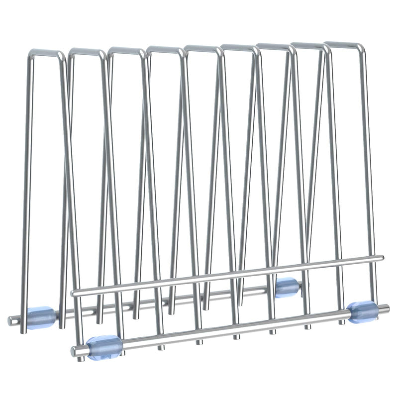 IDEATECH Bags Rack, Drying Rack for Bags, Stainless Stand, File Organizer Desktop Storage Book Shelf, Kitchen Storage & Organization (Silver)
