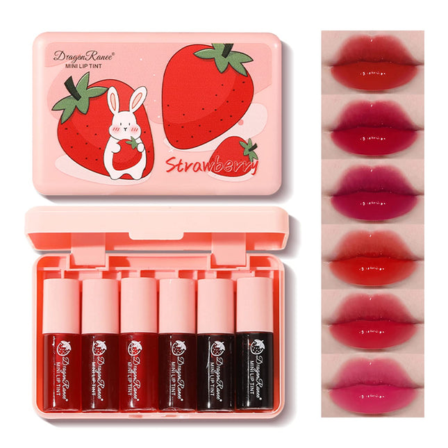Eakroo 6 Colors Lip Tint Stain Mini Liquid Lipstick, Lip Gloss for Women, Lip Oil Stain, Lip Stain Long Lasting Waterpro