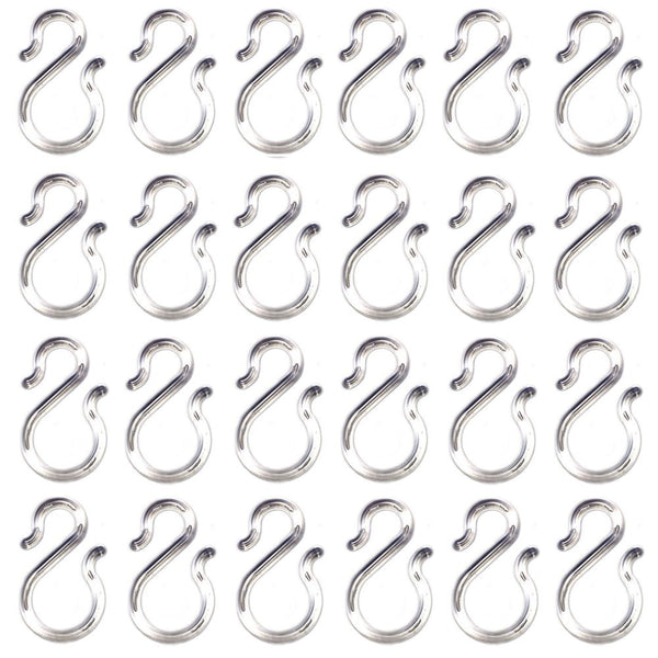 24PCS 1.7〞Clear Plastic Punch Bowl Cup S Hooks Hangers