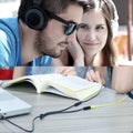 Millso Headset Splitter for 2 TRRS Headphones or Mics - 3.5Mm Jack Adapter TRRS 4-Pole Splitter Male to 2 Dual Female Adapter
