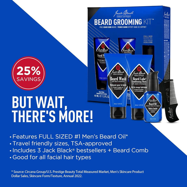 Jack Black Beard Grooming Kit 4 Piece Set