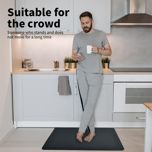 Art3D anti Fatigue Mat - 1/2 Inch Cushioned Kitchen Mats - Comfort & Non Slip Cushion for Standing Desk, Office or Garage Floor (17.3"X28",