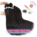 8 Pack Braiding Hair Pre Stretched - 26" 100G/Pack Premium Pre Stretched Braiding Hair Extensions, Professional Itch Free Hot Water Setting Perm