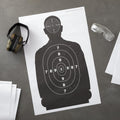 Juvale Shooting Targets Paper Silhouette Style - 17 x 25 in, Black & White, 50 Count - Paper Targets for Shooting Range & Airsoft, BB & Pellet Gun
