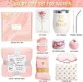Wasocol Happy Birthday Gifts for Women Mom Grandma Wife Best Friend Sister Her, Unique Relaxing Self Care Package Spa Gift Baskets for Women Rose