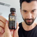 Derm Dude Mega Beard Growth Oil for Men | Formulated with Castor Oil & Jojoba Oil for Hair Growth | Promotes Thicker, Fuller Beard, Hydrates &