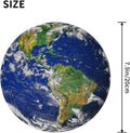 Earth Globe North and South America Map round Mouse Pad, Small Gaming Mousepad with Stitched Edge, Non-Slip Rubber Base Mouse Mat Office Desk