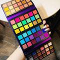 72 Colors Ultra Secret Eyeshadow Palette, 4 In1 Color Board Matte Shimmer Glitter Nude Natural All in One Makeup Palette Blendable Pigmented Make