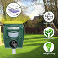 Broox 2026 Upgraded Solar Animal Repellent, Cat Repellent Outdoor, Squirrel Repellent, Deer Repellent, Ultrasonic pest Repeller, Waterproof IP 65,