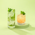 JoyJolt Faye 13oz Highball Glasses, 6pc Tall Glass Sets. Lead-Free Crystal Drinking Glasses. Water Glasses, Mojito Glass Cups, Tom Collins Bar