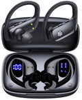 bmanl Wireless Earbuds Bluetooth Headphones Over Ear Hooks Ear Buds with 80H Playtime, LED Power Display, Dual Mic Clear Calls, Sports Wireless