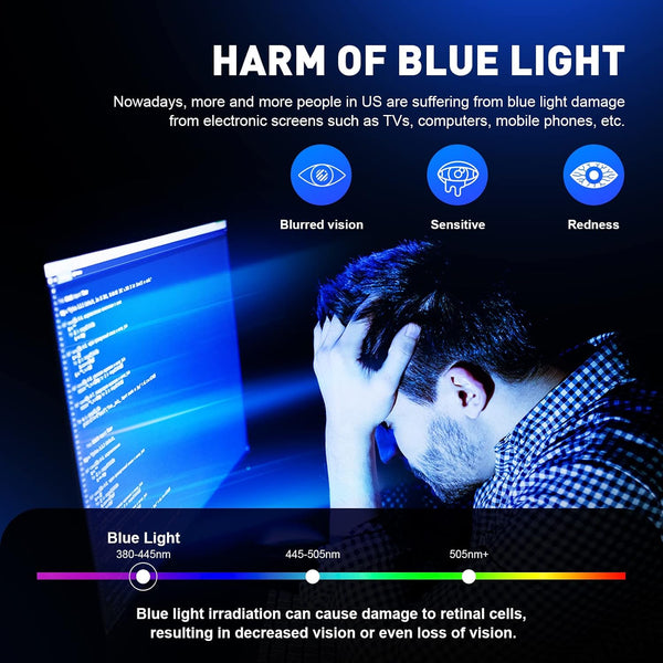 Blue Light Blocking Glasses Anti Eyestrain Computer Gaming Glasses | Vintage Half Frame UV Clear Lens for Women Men A01-matte Black Silver Frame 1
