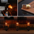 E26 LED Amber Night Light Bulbs 1W, T28 Mini Edison Tube Lamp 2200K Warm, 10W Incandescnet Equivalent,Non-Dimmable Replacement Decorative Bulb