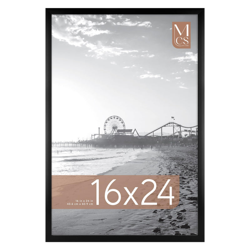 MCS Foundation 16x24 Poster Frame Traditional Black, Vertical & Horizontal Wall Hanging Large Picture Frame for Photos, Posters & Art Prints