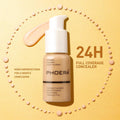 PHOERA Full Coverage Foundation, Matte Liquid Foundation for Mature Skin 1 Fl Oz (Pack of 1) Warm Peach