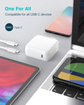Charger for MacBook Air MacBook Pro 13 14 15 16 inch 2025 2024 2023 2022 2021 2020, M1 M2 M3 M4 Laptop 70W USB C Power Adapter, iPad, LED, 6.6FT