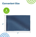 Care Touch Microfiber Cleaning Cloths, 6 Pack - Cleans Glasses, Lenses, Phones, Screens, Other Delicate Surfaces - Large Lint Free Microfiber