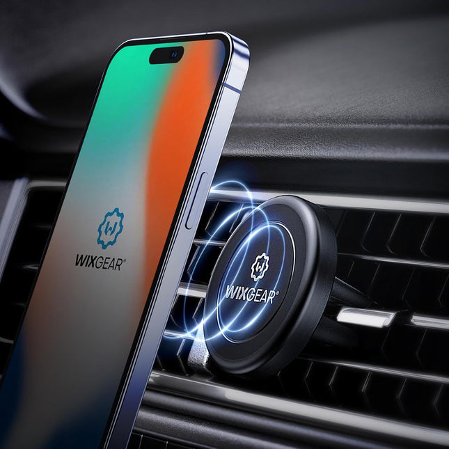 Magnetic Phone Holder for Car, Wixgear [2 Pack] Universal Air Vent Magnetic Phone Mount for Car, Car Phone Holder Mount 