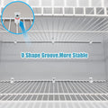 24 Pack White Down Wall Clip Closet Shelves Clips Wire Shelf Loop Clip Plastic Wire Shelf Brackets Included Clips Screws and Expansion Tubes for