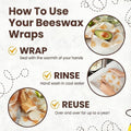 XXL Reusable Beeswax Wrap Roll 14 X 55 in | Cut to Size Beeswax Wraps for Food | Fold into Bread Bags | Cute Food Wraps | Gift Reusable Wrap