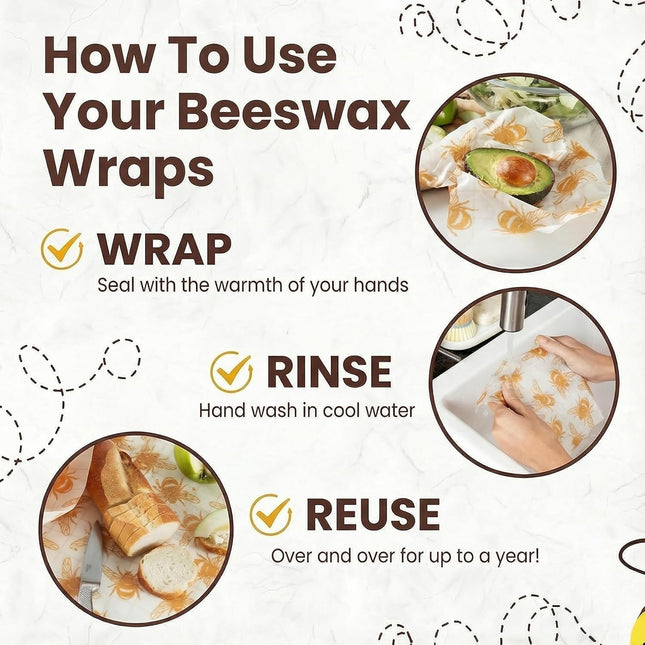 XXL Reusable Beeswax Wrap Roll 14 X 55 in | Cut to Size Beeswax Wraps for Food |