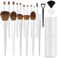 Makeup Brushes with Case 20Pcs Professional Makeup Brush Set, Foundation Powder Eyeshadow Brush Set Eyebrow Concealer Contour Travel Brushes Kit