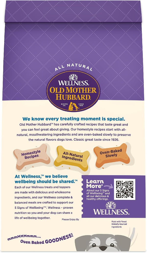Wellness Old Mother Hubbard Classic Original Mix Dog Biscuits, Natural Training Treats, 4 Flavors, Mini Size, 20 oz Bag Assorted Mini 1.25 Pound