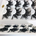 MIKIWI 25mm Lashes, Dramatic 6D Faux Mink Lashes, Fluffy Volume Eyelashes, Thick Crossed Lashes, Long Faux 25mm Mink Lashes (6D4-05) 6D05/25MM