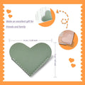 Leather Heart Bookmarks - Winjeto 6 Pieces Cute Corner Page Book Marks for Teachers Students Book Reading Lovers, for School Office Home Supplies