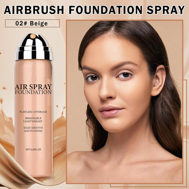 Air Brush Makeup Foundation,Flawless Airbrush Foundation for Older Women,Teenagers,Middle-Aged and Mature Skin,Buildable