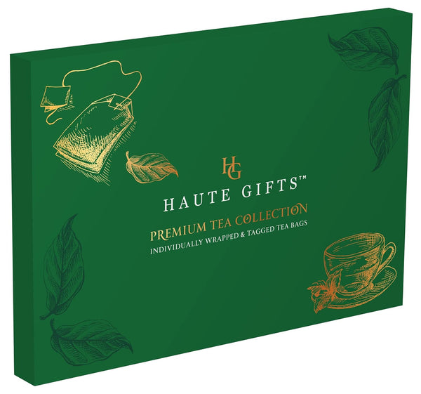 Tea Bags Sampler Assortment Variety Pack Gift Box 45 Count Tea Bags & 10 Honey Sticks - Perfect Variety - English Breakfast, Green, Black, Herbal,