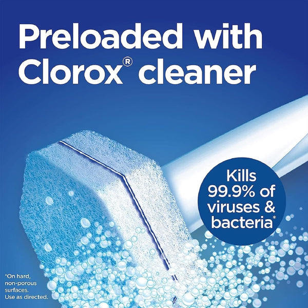 Clorox ToiletWand Disposable Toilet Cleaner Refills, Rainforest Rush Scent, 30 Count, Kills 99.9% of Germs, Touch-Free Toilet Cleaning 30 Count