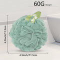 Yoget 4 Pack Shower Loofah Sponge, 60G Bath Loofa Exfoliating Body Scrubber Green