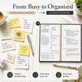 Daily Planner Undated - Simplified To Do List Notebook with Hourly Schedules, Spiral Appointment Organizer, 5.5" x 8.5", Easily Manage Your Tasks