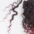 Vemet Goddess Locs Crochet Hair, 8 Inch 9 Packs Faux Locs Synthetic Crochet Hair, Boho Style Pre looped crochet with Curly Ends 8 Inch(Pack of 9) TBUG