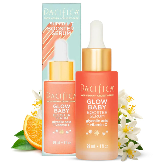 Pacifica Vitamin C Face Serum - Glow Baby Booster Facial Serum - Glycolic Acid S
