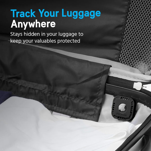 Pelican Protector 4-Pack AirTag Holder with 3M Adhesive Sticker - Black | Rugged and Shockproof Air Tag Case - Hidden AirTag Holder/Cover Stick On
