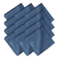 Care Touch Microfiber Glasses Cleaning Cloth 12 Pack (Navy) 12 Count Navy