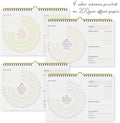 Undated Monthly Habit Tracker Calendar – Minimalist Spiral Wall Planner for Goals, Productivity & Self-Care, Daily/Weekly/Monthly Tracking, Wire-O