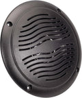 5-inch Water Resistant Outdoor Speakers, Dual Cone, 25W Peak Power, Marine and RV Compatible (Black)