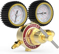 YESWELDER Nitrogen Regulator with Hose, 0-600 PSI and 0-4000PSI Output Pressure, CGA580 Inlet Connection and 1/4" Male Flare Fitting
