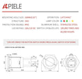 APIELE 10 Amp 16mm Latching Push Button Switch 12V Angel Eye LED Waterproof Round Self-Locking 1NO (Black Aluminum, White) White Aluminum