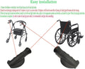 ComsenMed Universal Rollator Hand Grip,Replacement Parts for Rollator and Wheelchair,Universal Hand Grips Anatomical Pair for 4-Wheel rollator