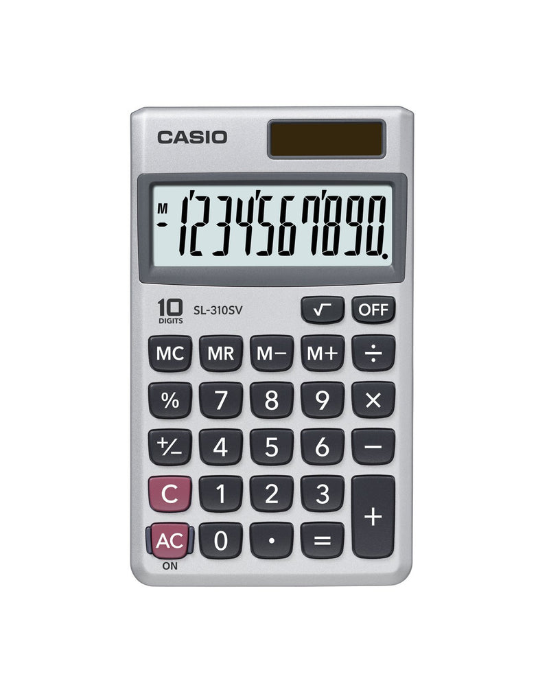 Casio SL-310SV Solar Powered Standard Function Calculator