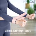 ALTA Mini Loop Bands for Exercise - Premium Durable Latex - Small Resistance Bands for Women, Booty Bands for Working Out, Leg Stretch Loops for