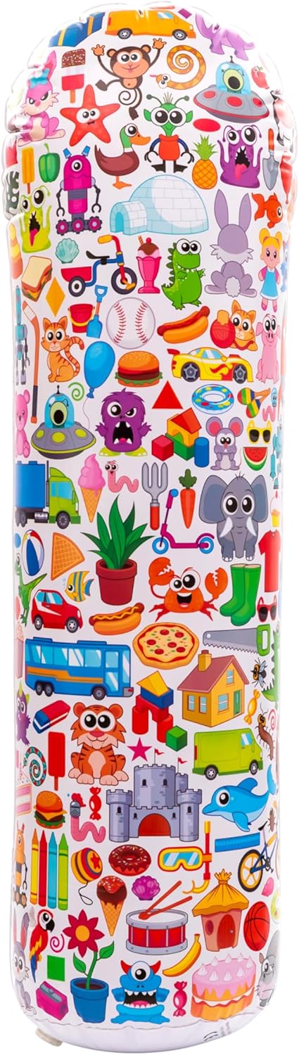 Big Spot 'N Bop! the Giant Wobbly "Find It First" Game, a Fun, Active Race for Mind and Body, Run around the Giant 4 Foot (122Cm) Inflatable