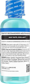 Listerine Cool Mint Alcohol Free Mouthwash, Mild Mint, 3.2 fl. oz/95 mL 3.2 Fl Oz (Pack of 1)