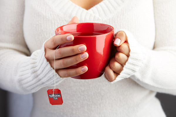 Yorkshire Tea, Red, Black Tea, String and Tagged Bags, 100 Count (Pack of 1), Refreshing, Satisfying, and Strong, Classic British Breakfast Blend,