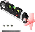Laser Level Line Tool, Multipurpose Laser Level Kit Standard Cross Line Laser Leveler Beam Tool with Metric Rulers 8Ft/2.5M for Picture Hanging